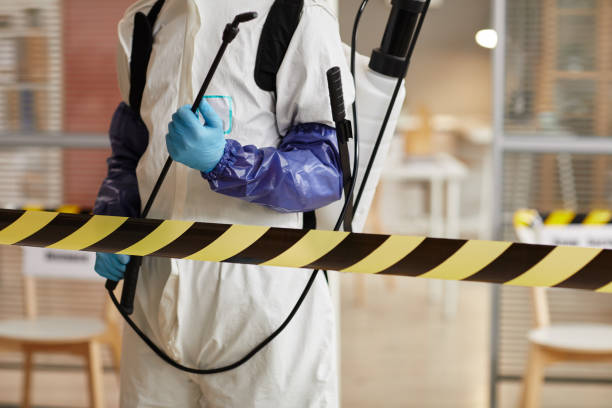 Professional Blood Cleanup technician working in Fishers Island, NY